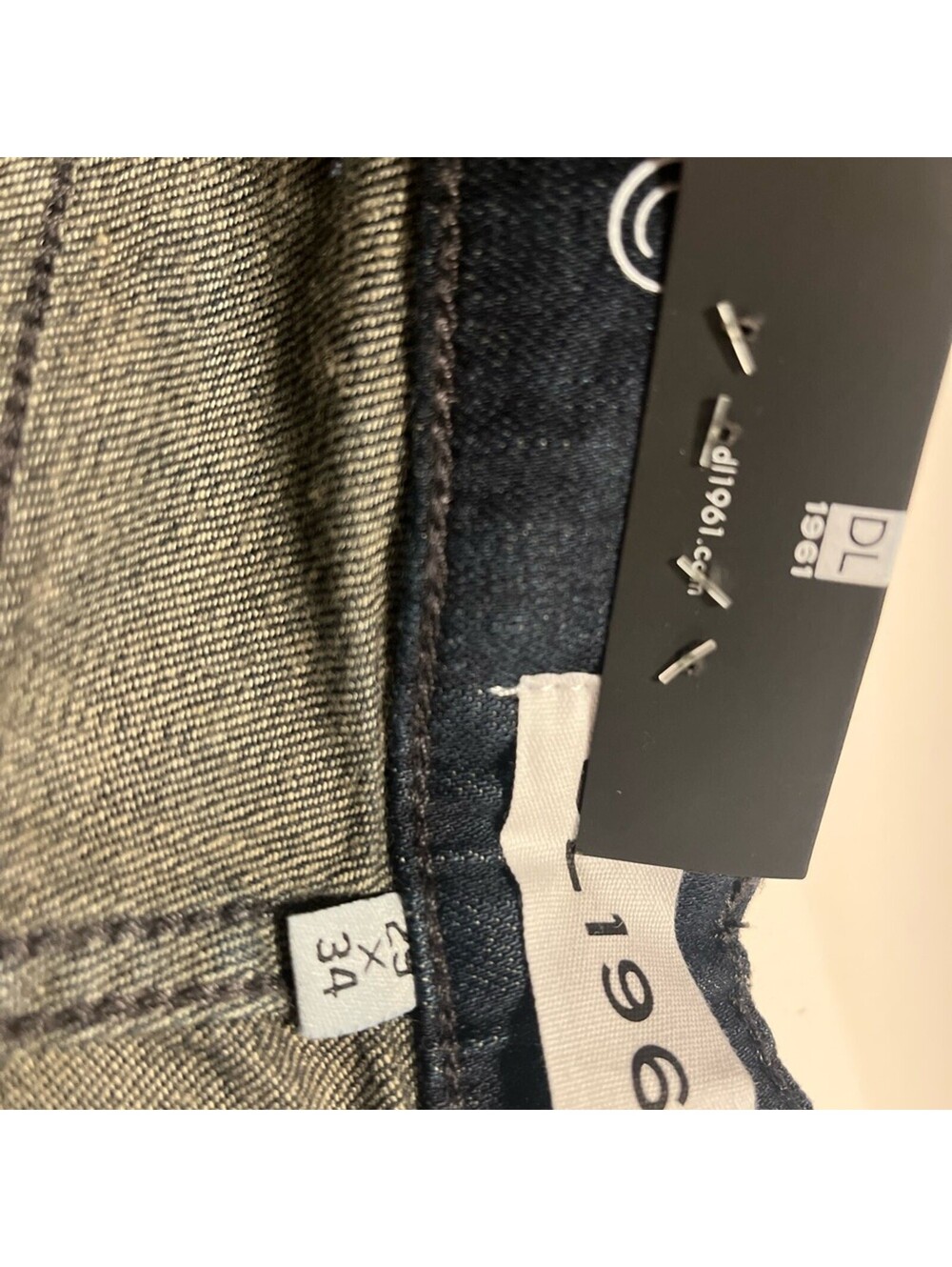 *NWT* DL1961 Avery Modern Straight Dark Blue Denim Jean - Picture 6 of 7
